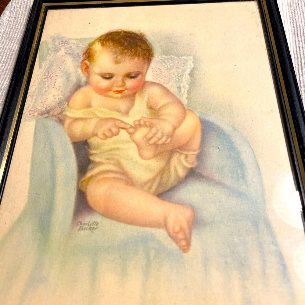 Baby paintings from Charlotte Becker. Babies:  - This Little Piggy